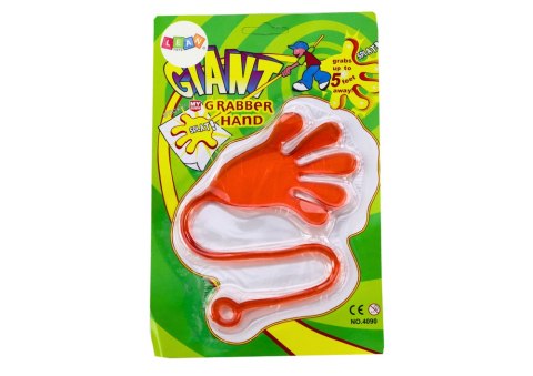 LEAN TOYS Lepka Rączka Łapka Elastyczna Glut Slime Pomarańczowa