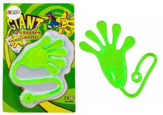 LEAN TOYS Lepka Rączka Łapka Elastyczna Glut Slime Zielona
