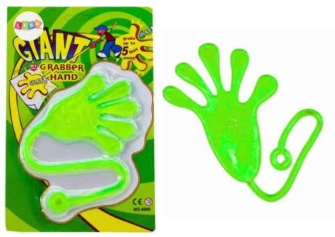 LEAN TOYS Lepka Rączka Łapka Elastyczna Glut Slime Zielona