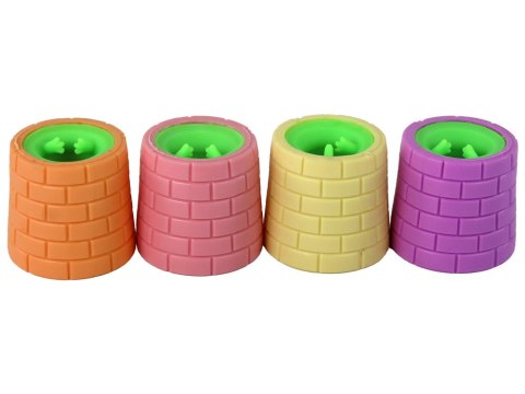 LEAN TOYS Zabawka Antystresowa Zielona Żabka Wyskakująca z Beczki