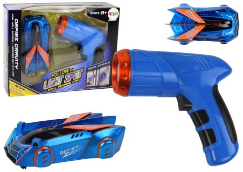 LEAN Toys Autko Sportowe Auto Jeżdżące Po Ścianach Suficie Na Laser Niebieskie