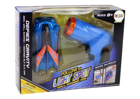 LEAN Toys Autko Sportowe Auto Jeżdżące Po Ścianach Suficie Na Laser Niebieskie