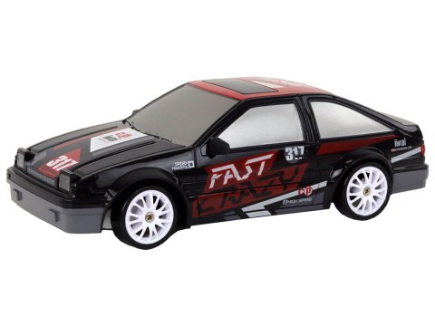 LEAN Toys Autko Sportowe Zdalnie Sterowane R/C 1:24 Czarne Wymienne Koła