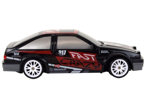 LEAN Toys Autko Sportowe Zdalnie Sterowane R/C 1:24 Czarne Wymienne Koła