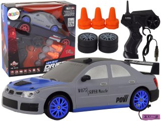 LEAN Toys Autko Sportowe Zdalnie Sterowane R/C 1:24 Szare Wymienne Koła
