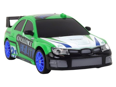 LEAN Toys Autko Sportowe Zdalnie Sterowane R/C 1:24 Zielone Wymienne Koła