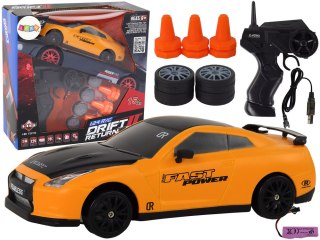 LEAN Toys Autko Sportowe Zdalnie Sterowane R/C 1:24 Żółte Wymienne Koła