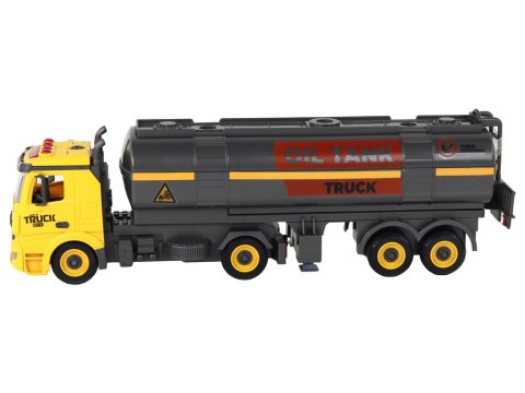 LEAN Toys Cysterna DIY Do Skręcania i Rozkręcania Żółta Światła Dźwięk