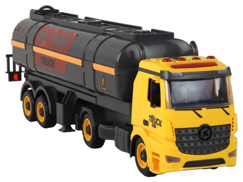 LEAN Toys Cysterna DIY Do Skręcania i Rozkręcania Żółta Światła Dźwięk