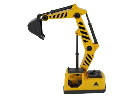 LEAN Toys Pojazdy Budowlane Dźwięk Światła 1:12 DIY Betoniarka Dźwig Koparka