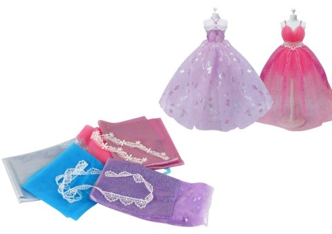 LEAN Toys Zestaw Artystyczny Kreatywny Do Tworzenia Kreacji Sukienek