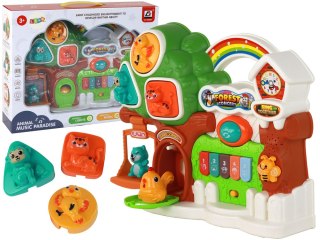 LEAN Toys Zestaw Pianinko Koncert Las Zwierzątka Panel Edukacyjny