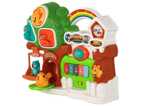 LEAN Toys Zestaw Pianinko Koncert Las Zwierzątka Panel Edukacyjny