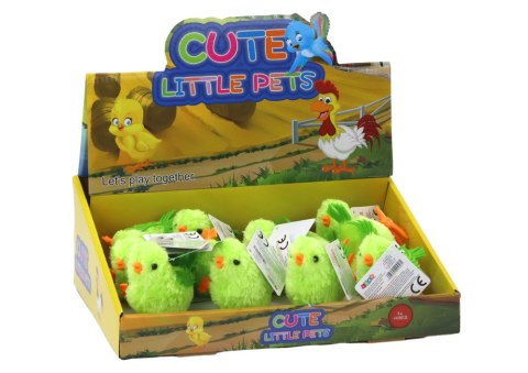 LEAN TOYS Skaczący Kurczak Zabawka Nakręcana Figurka Zielony