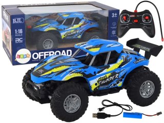 LEAN Toys Auto 1:16 Zdalnie Sterowane Off-Road Samochód Terenowy RC Niebieski