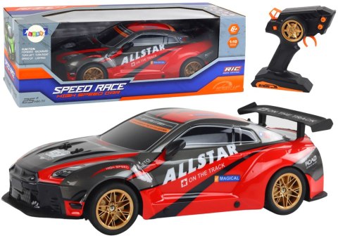 LEAN Toys Duże Auto Sportowe Zdalnie Sterowane 1:10 Czerwone