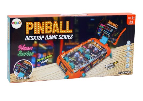 LEAN Toys Gra Zręcznościowa Pinball Ledowe Światła Dźwięki Tablica Wyników