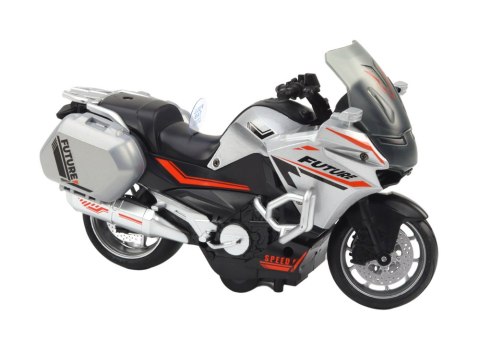 LEAN Toys Motocykl Z Napędem Frykcyjnym Skala 1:10 Policyjny Sportowy