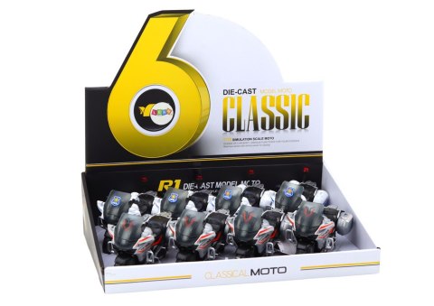 LEAN Toys Motocykl Z Napędem Frykcyjnym Skala 1:10 Policyjny Sportowy