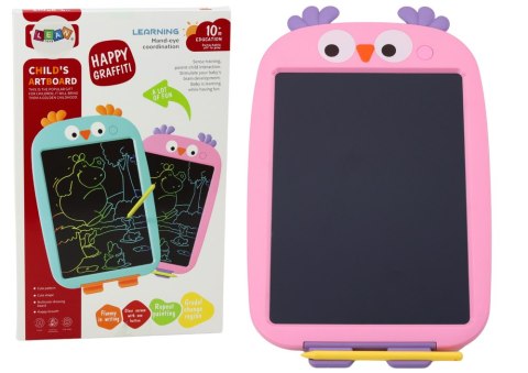 LEAN Toys Tablica Do Rysowania Tablet Graficzny Ptak Rysik Różowy