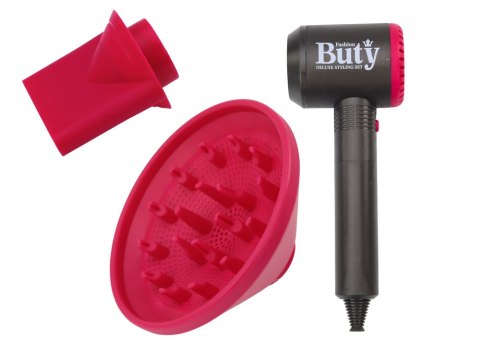 LEAN Toys Zabawkowa Suszarka Do Włosów Dyfuzor Nadmuch Stylizacja Włosów Dla Dzieci