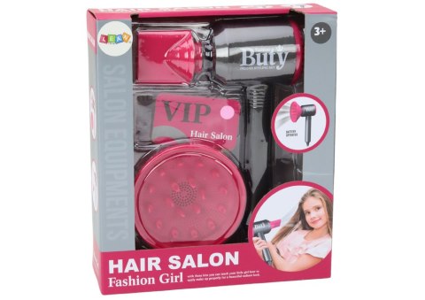 LEAN Toys Zabawkowa Suszarka Do Włosów Dyfuzor Nadmuch Stylizacja Włosów Dla Dzieci