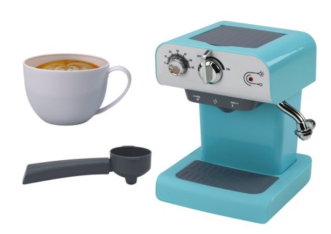 LEAN Toys Zabawkowy Ekspres Do Kawy AGD Para Wodna Turkusowy