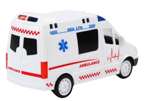 LEAN Toys Zdalnie Sterowana Karetka Ambulans RC Światła Dźwięki Biała