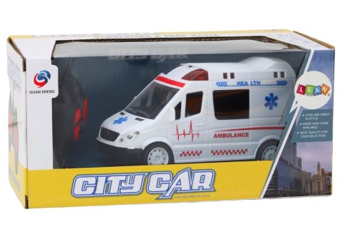 LEAN Toys Zdalnie Sterowana Karetka Ambulans RC Światła Dźwięki Biała