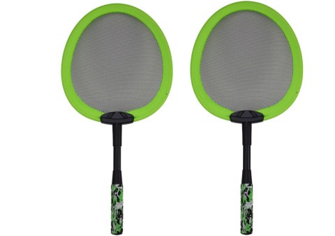 LEAN Toys Zestaw 2 Rakietek Do Badmintona Paletki 2 Lotki Badminton Zielony