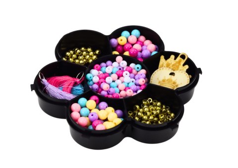LEAN Toys Zestaw Do Tworzenia Bransoletek Pojemnik Koraliki Zawieszki