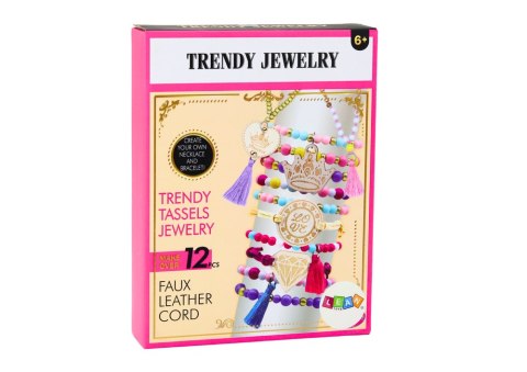 LEAN Toys Zestaw Do Tworzenia Bransoletek Pojemnik Koraliki Zawieszki