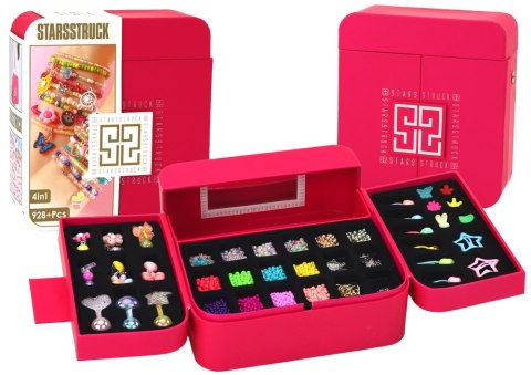 LEAN Toys Zestaw Piękności Do Tworzenia Biżuterii W Szkatułce Zawieszki Spinki