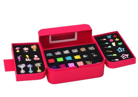 LEAN Toys Zestaw Piękności Do Tworzenia Biżuterii W Szkatułce Zawieszki Spinki