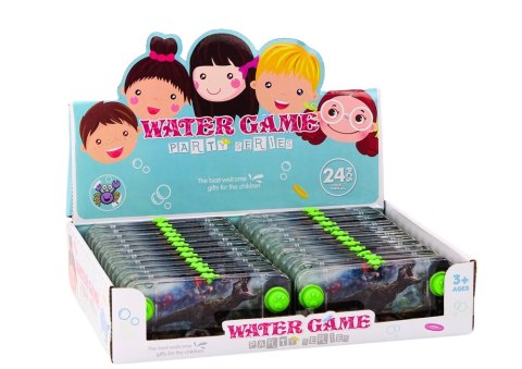 LEAN TOYS Gra Wodna Zręcznościowa Dinozaur Welociraptor Konsola Pad Zielony