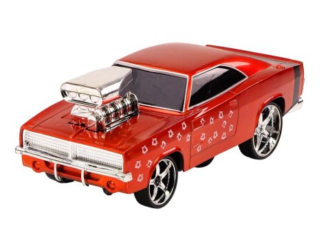 LEAN Toys Autko Zdalnie Sterowane 1:18 Drift 360 Światła Dźwięki Czerwony