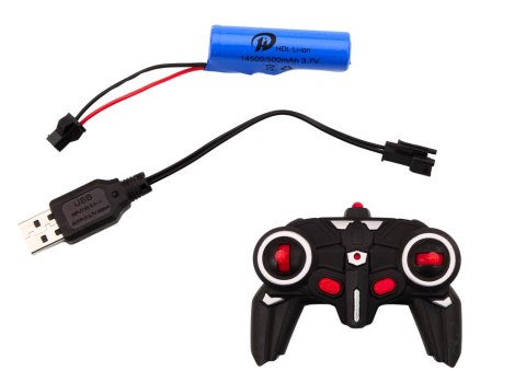 LEAN Toys Autko Zdalnie Sterowane 1:18 Drift 360 Światła Dźwięki Czerwony