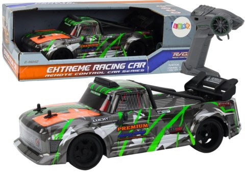 LEAN Toys Autko Zdalnie Sterowane RC 1:16 Gumowe Koła Drift Szaro-Zielone