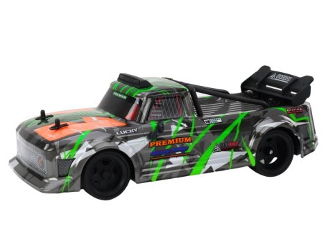 LEAN Toys Autko Zdalnie Sterowane RC 1:16 Gumowe Koła Drift Szaro-Zielone