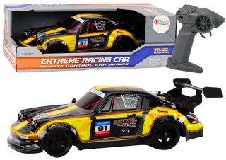 LEAN Toys Autko Zdalnie Sterowane RC 1:16 Gumowe Koła Drift Żółty