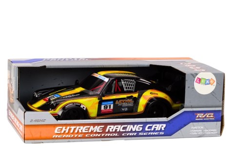 LEAN Toys Autko Zdalnie Sterowane RC 1:16 Gumowe Koła Drift Żółty