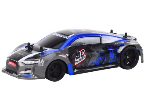 LEAN Toys Autko Zdalnie Sterowane RC 1:18 Gumowe Koła Drift Niebieski