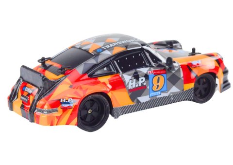 LEAN Toys Autko Zdalnie Sterowane RC 1:18 Gumowe Koła Drift Pomarańczowy