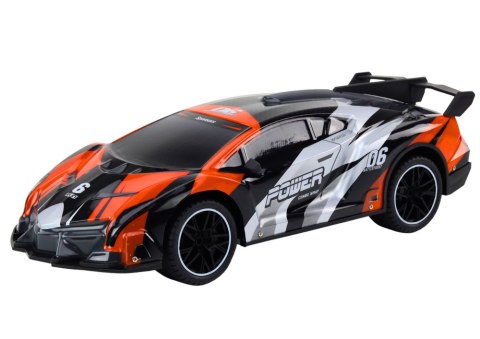 LEAN Toys Auto Sportowe Zdalnie Sterowane RC 1:10 Pomarańczowe Prędkość 25 km/h