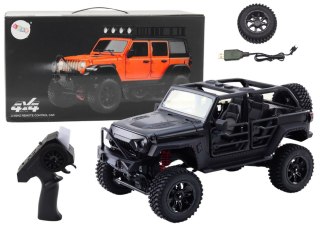 LEAN Toys Auto Terenowe Zdalnie Sterowane RC 2.4G Napęd 4x4 Czarny
