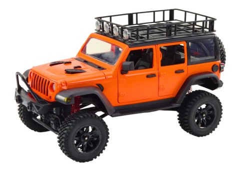 LEAN Toys Auto Terenowe Zdalnie Sterowane RC 2.4G Napęd 4x4 Pomarańczowy