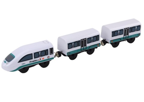 LEAN Toys Drewniany Tor Kolejowy Pociąg Kolejka Tory Akcesoria Most Policja 3,2m