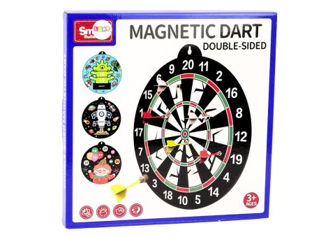 LEAN Toys Dwustronna Tarcza Magnetyczna Rakieta Rzutki 6Szt