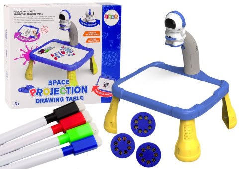 LEAN Toys Kosmiczny Projektor Rzutnik Do Rysowania Tablica Stoliczek Kosmos