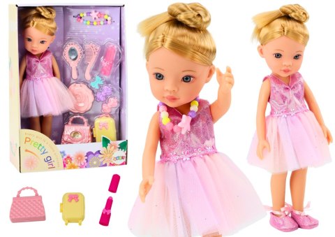 LEAN Toys Lalka Baletnica Różowa Balerina Akcesoria Dodatki Sukienka Zestaw